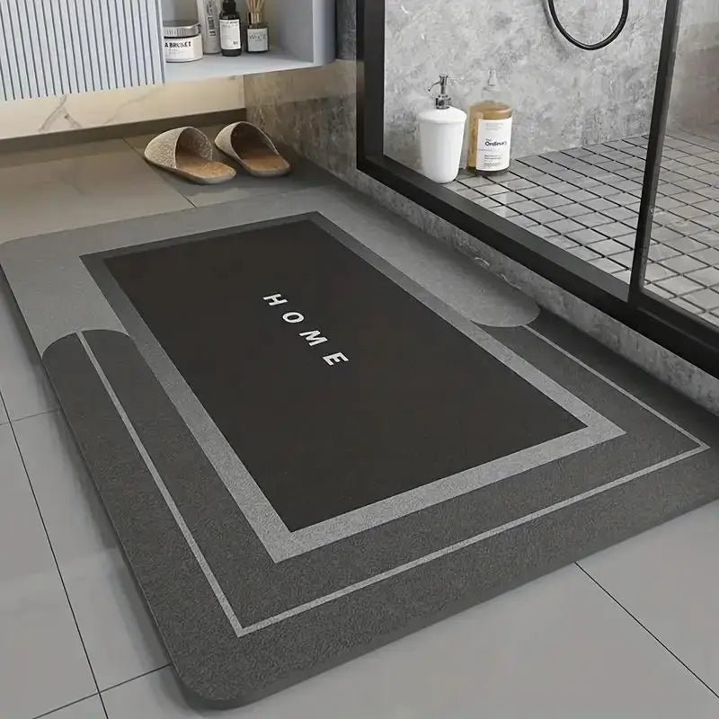 Alfombrilla superabsorbente para baño, alfombra antideslizante de secado rápido, suave, para ducha, bañera y exteriores, 40x60cm, 1 unidad