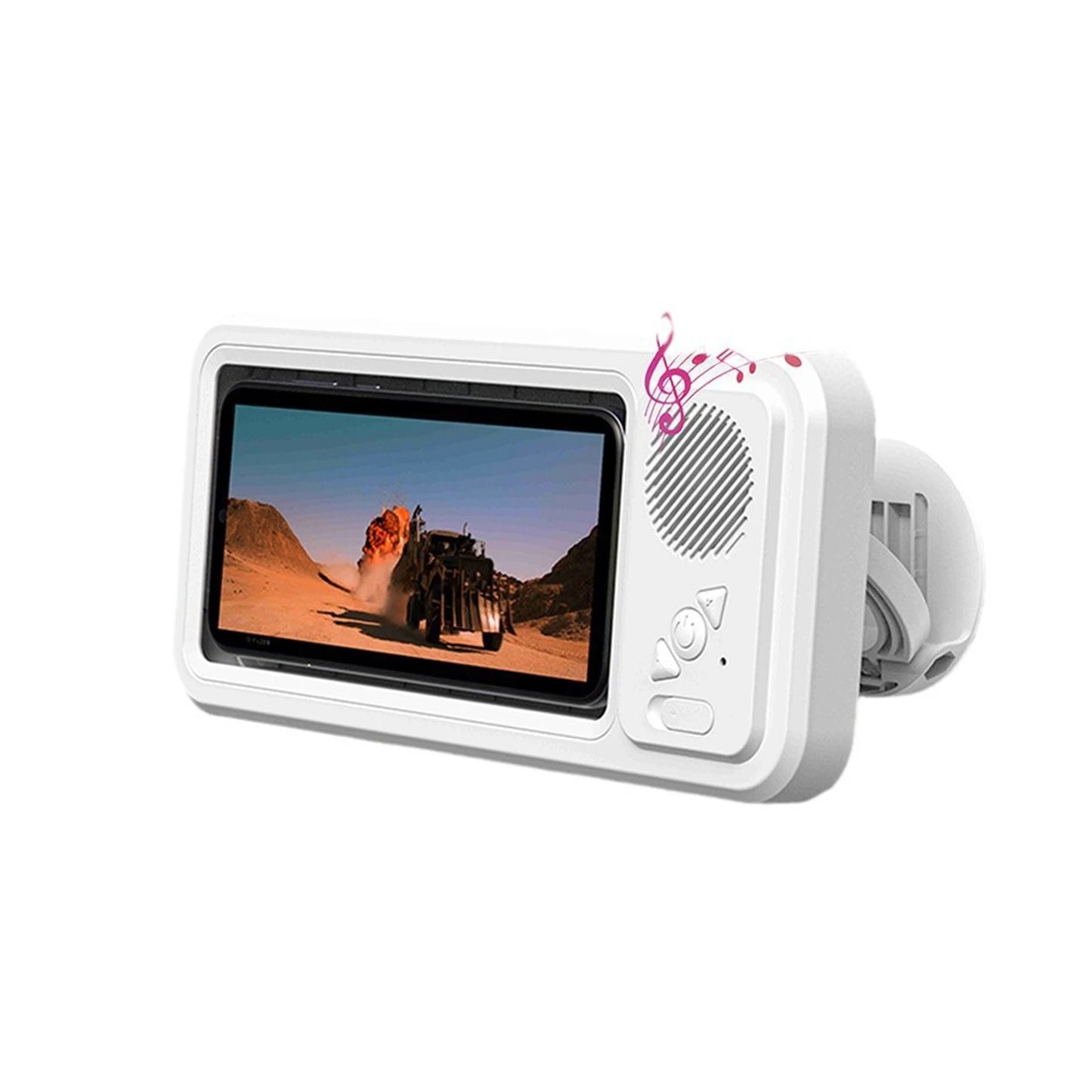 Soporte para teléfono de ducha con altavoz Bluetooth, resistente al agua IPX4, antivaho, con pantalla táctil, para montaje en pared, ideal para ducha y baño.