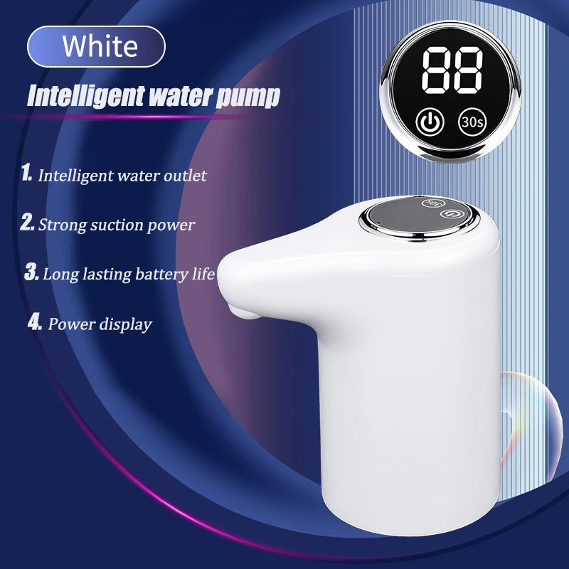 Bomba de agua eléctrica, dispensador automático inteligente de agua embotellada purificada para el hogar, carga USB, bomba de agua inalámbrica