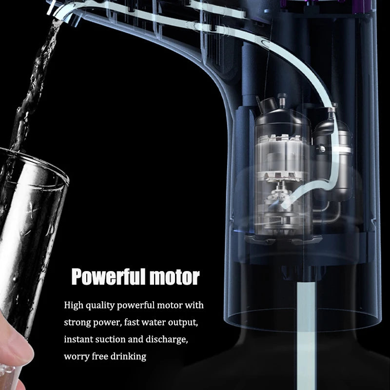 Bomba de agua eléctrica, dispensador automático inteligente de agua embotellada purificada para el hogar, carga USB, bomba de agua inalámbrica