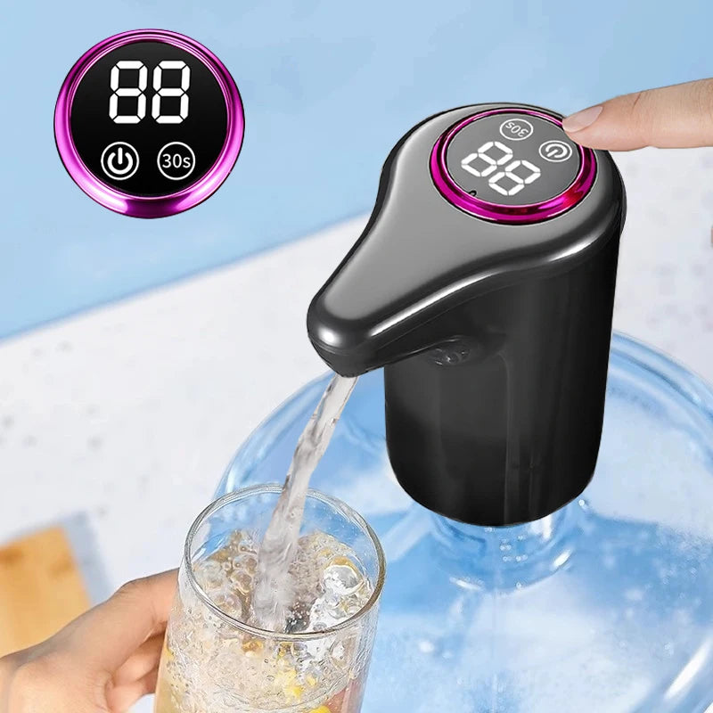 Bomba de agua eléctrica, dispensador automático inteligente de agua embotellada purificada para el hogar, carga USB, bomba de agua inalámbrica