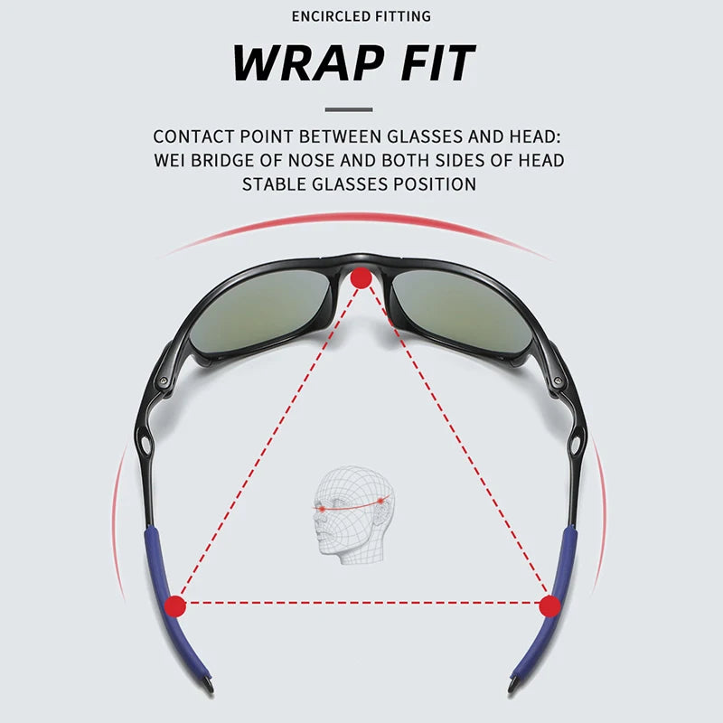 Gafas de sol deportivas coloridas, gafas de sol UV400, gafas de sol a prueba de viento para hombres y mujeres, gafas de sol retro para hombre