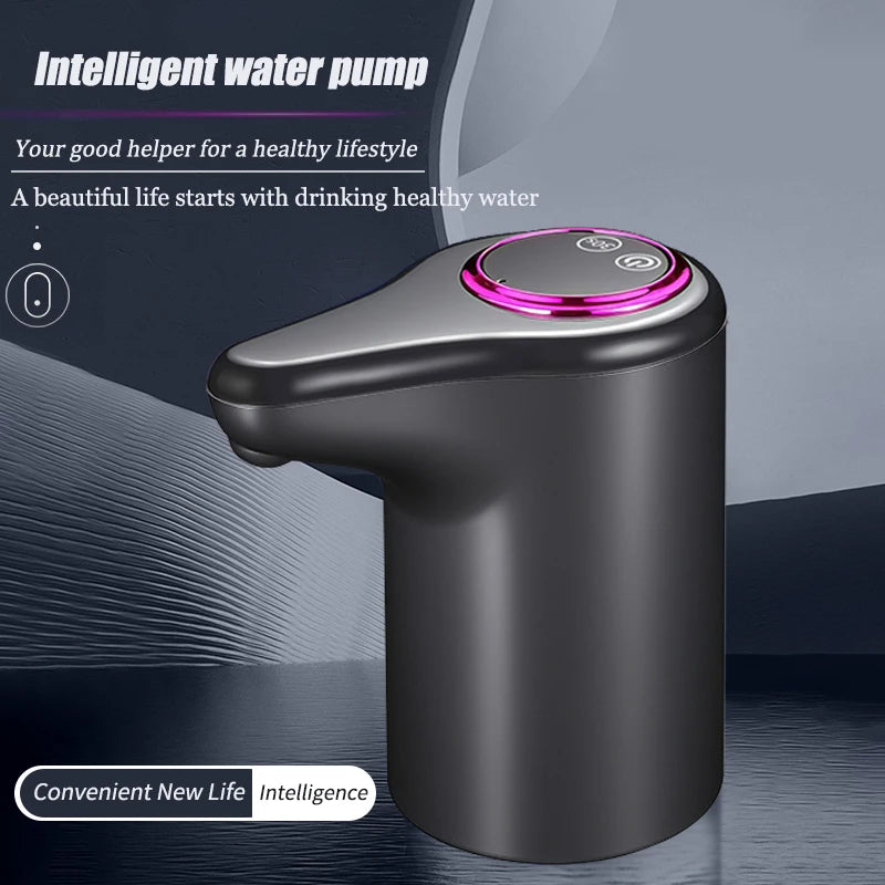 Bomba de agua eléctrica, dispensador automático inteligente de agua embotellada purificada para el hogar, carga USB, bomba de agua inalámbrica