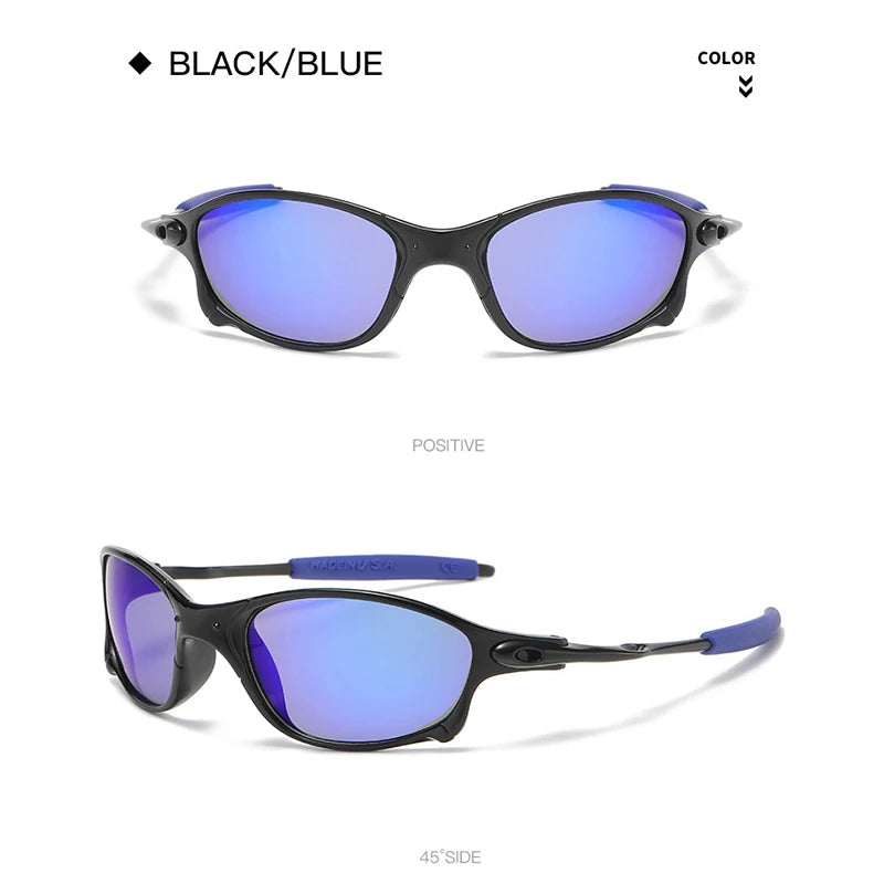 Gafas de sol deportivas coloridas, gafas de sol UV400, gafas de sol a prueba de viento para hombres y mujeres, gafas de sol retro para hombre